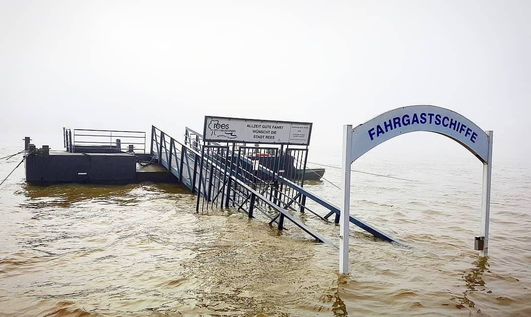 High water on Rhine⠀